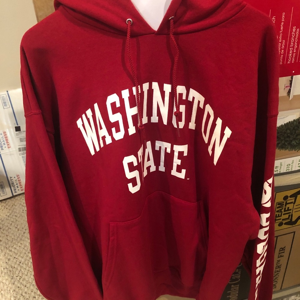 Washington State Cougars Hooded Sweatshirt. Large.